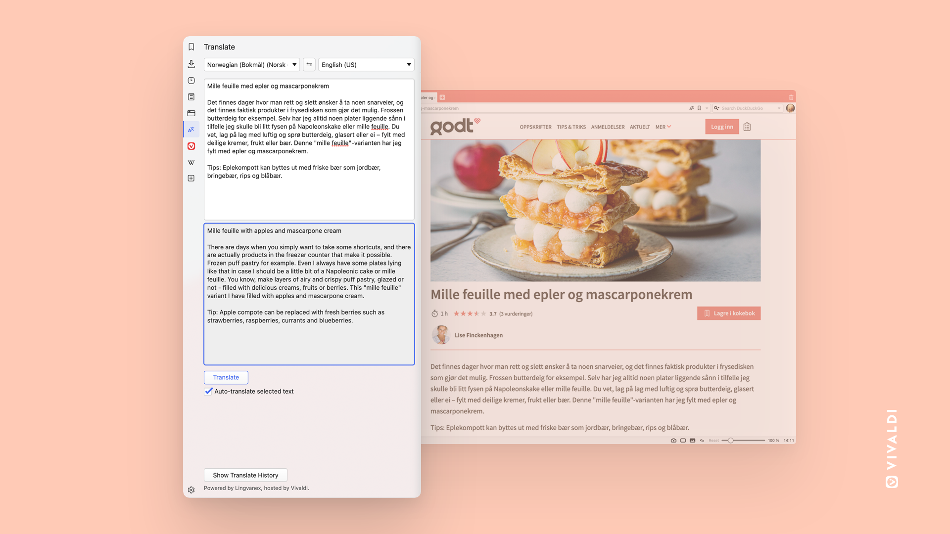 Vivaldi 5.0 发布，新增共享主题、改进自动翻译并优化平板设计