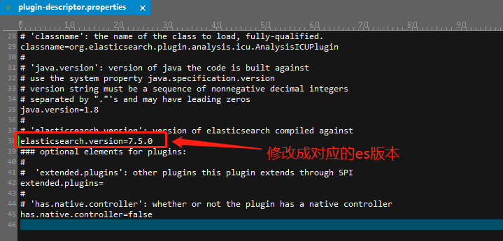 修改analysis-icu配置文件