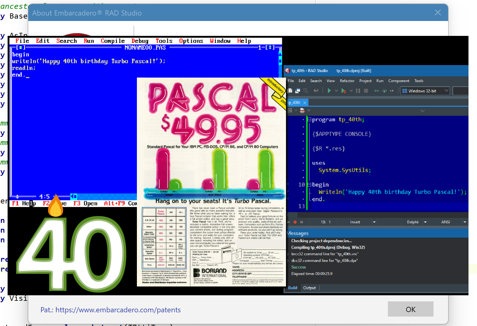 Turbo Pascal 诞生 40 年