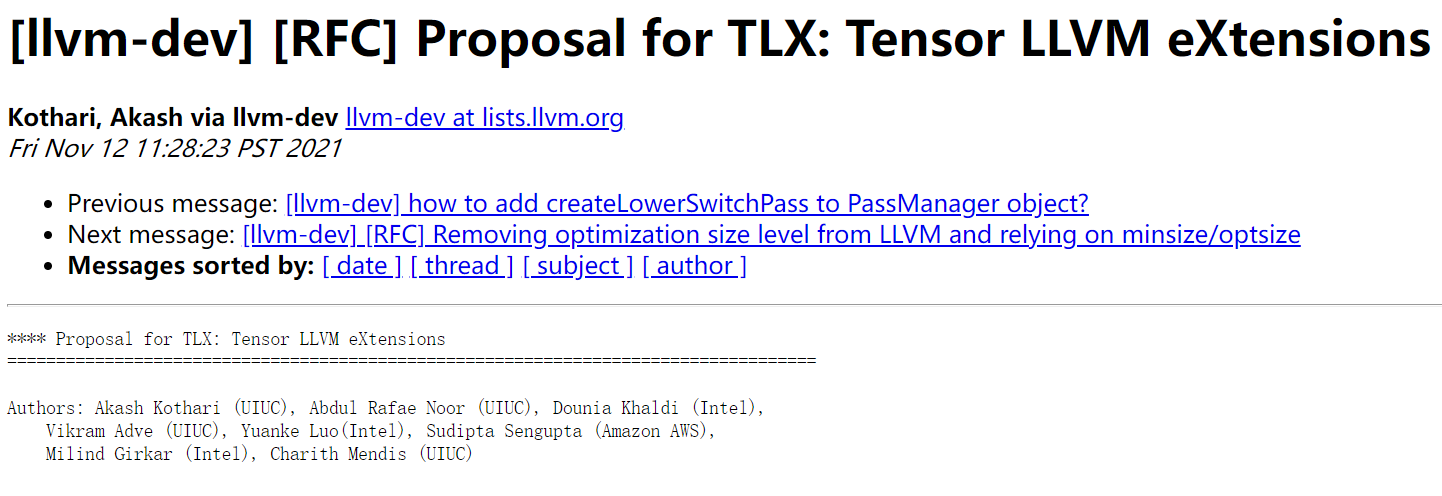 英特尔等多家公司联合推出 Tensor LLVM 扩展提案