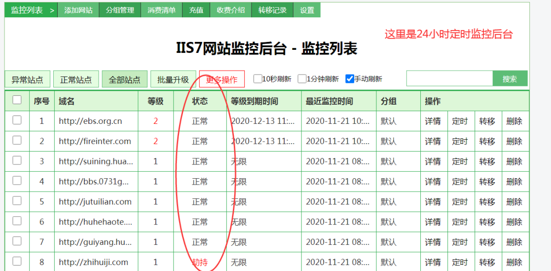 打开域名网站出现iis7_域名网站检测  第1张