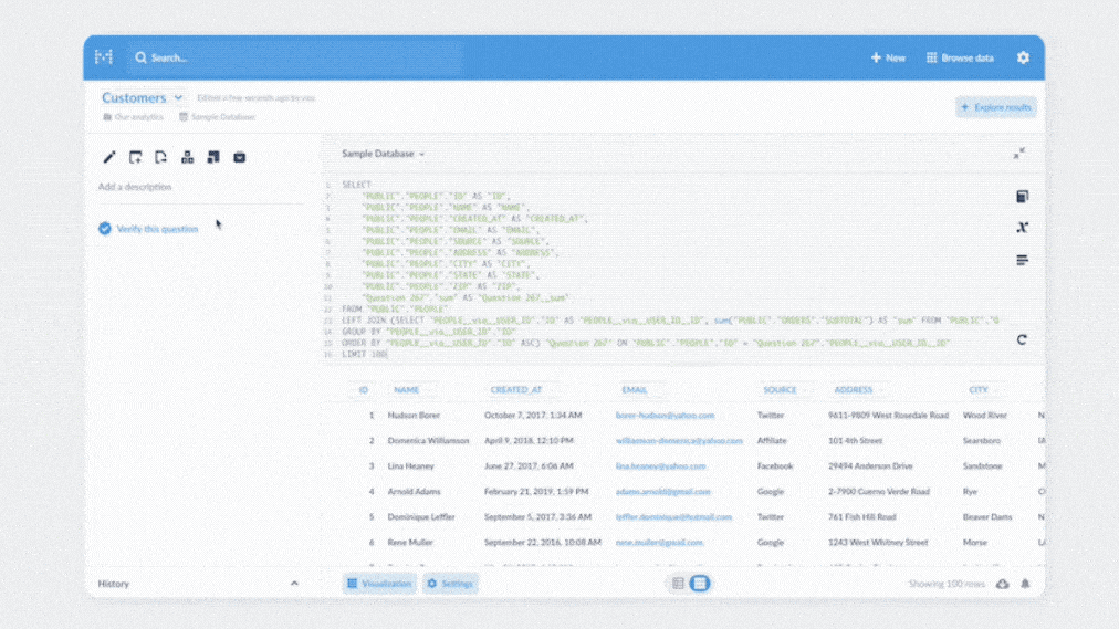 Metabase v0.42 发布，公司团队数据分析工具