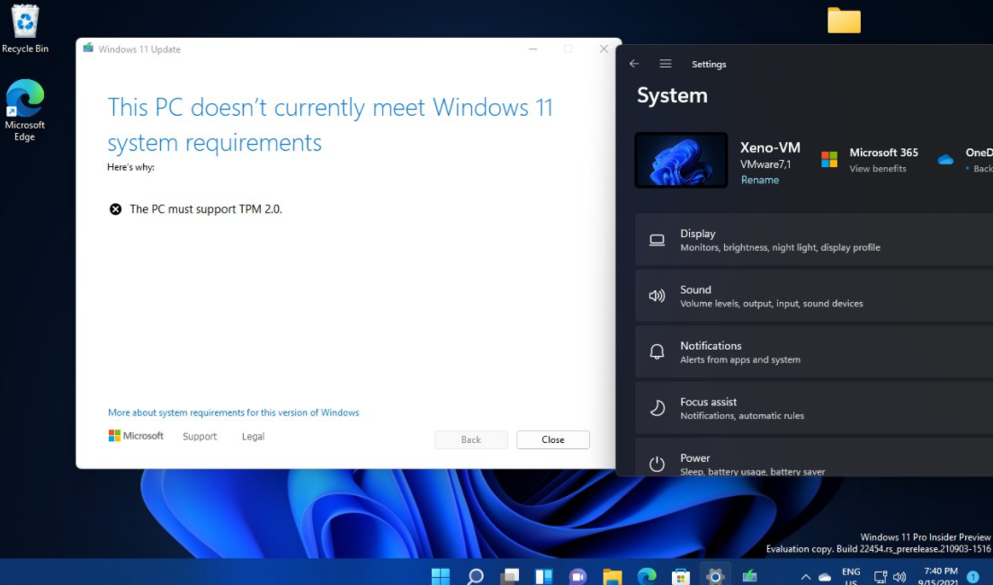微软确认 Windows 11 将不支持大多数虚拟机
