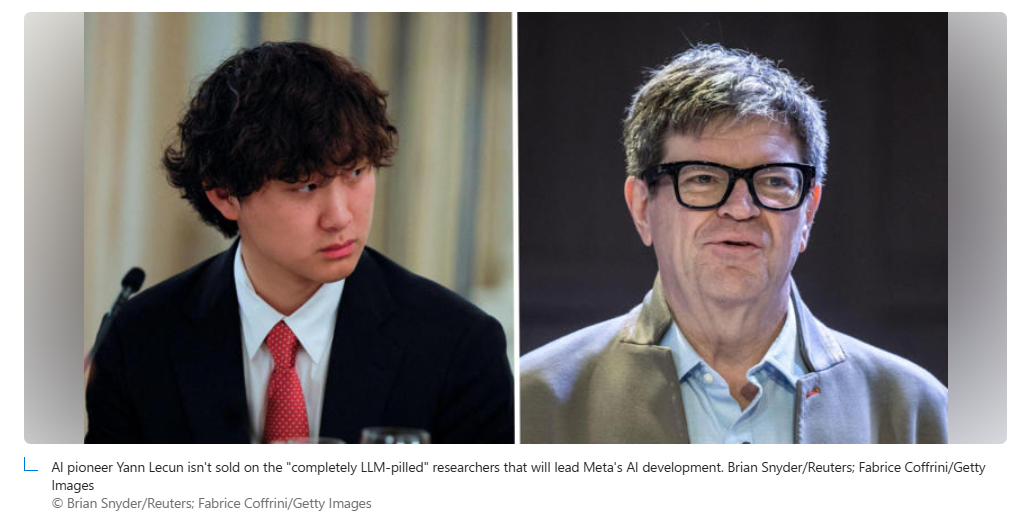 Yann LeCun：Llama4 造假，Alexandr Wang 缺乏经验