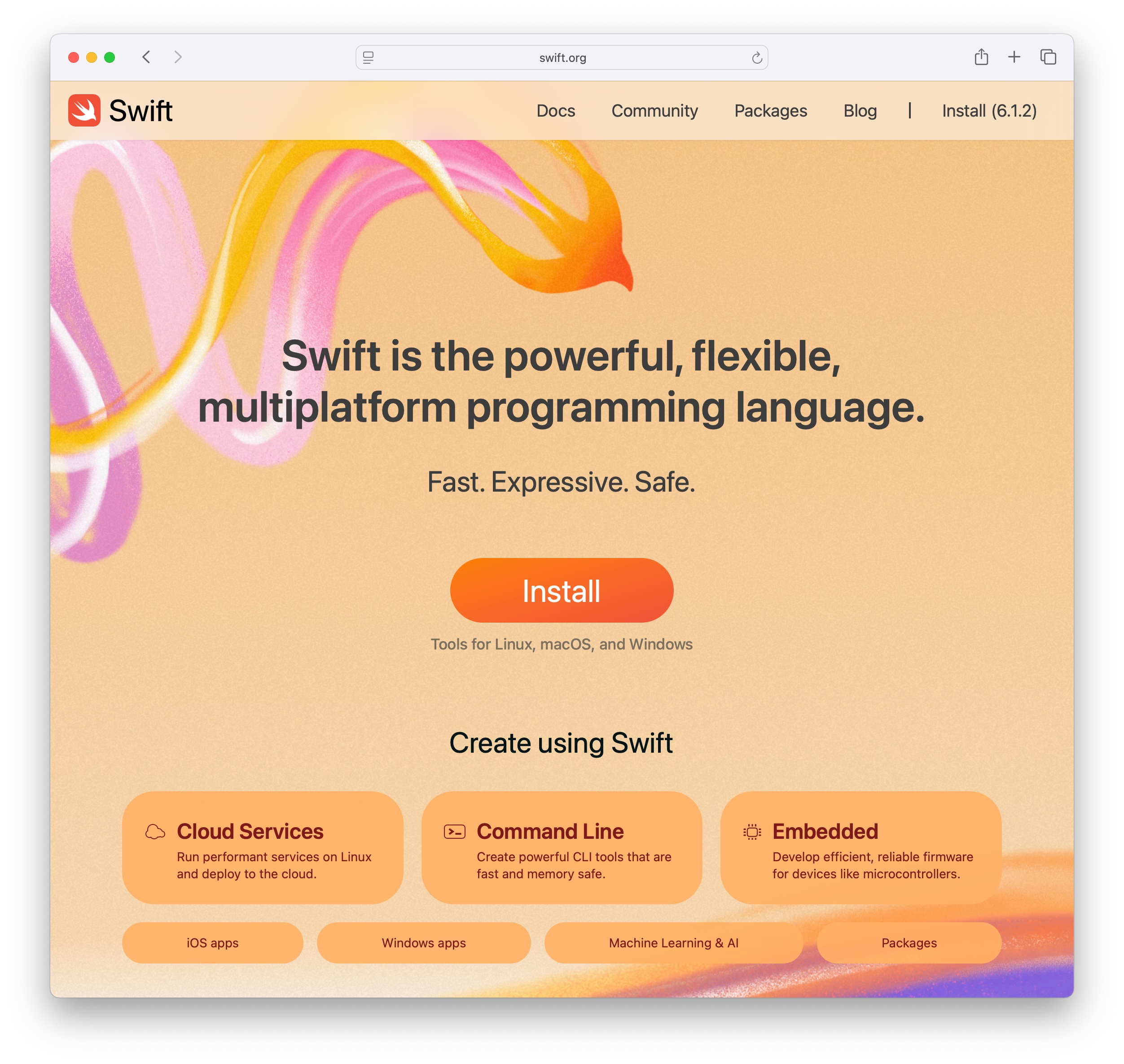 Swift.org 全新改版正式上线