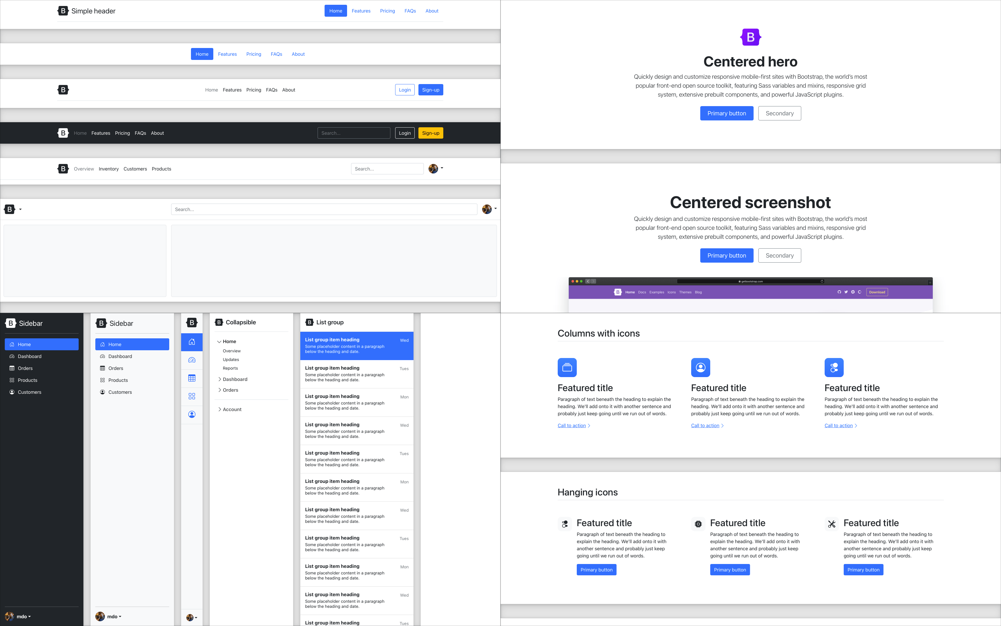 前端框架 Bootstrap 5 Beta 3 发布