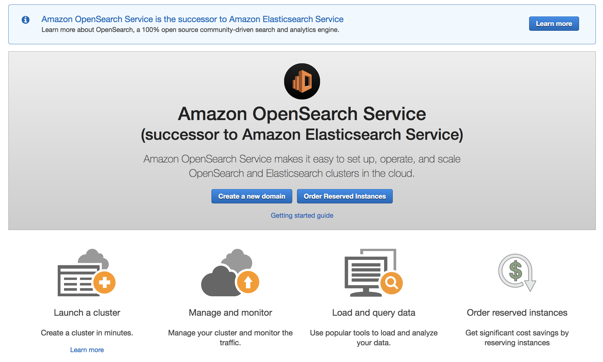 Amazon Elasticsearch Service 更名为 Amazon OpenSearch Service