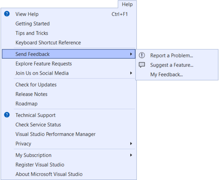 微软更新 Visual Studio 反馈系统