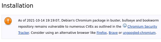 Debian 的浏览器支持现状