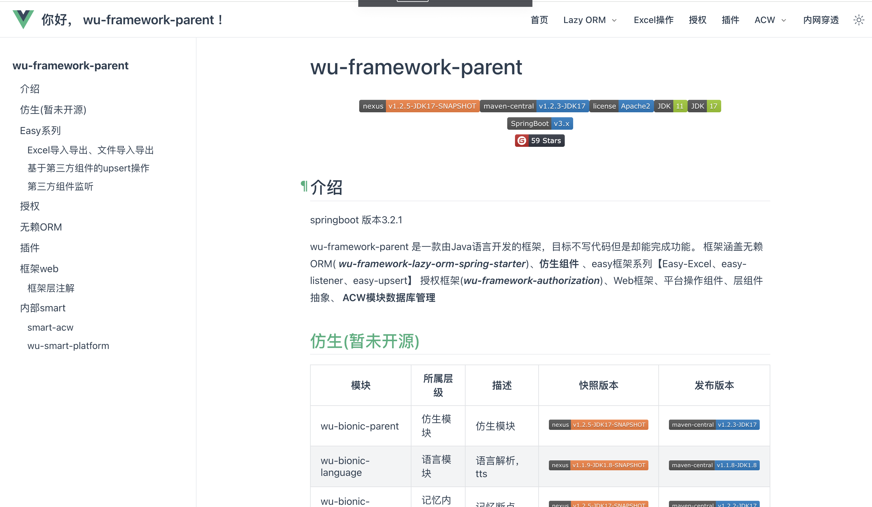 【wu-framework-parent】官网介绍