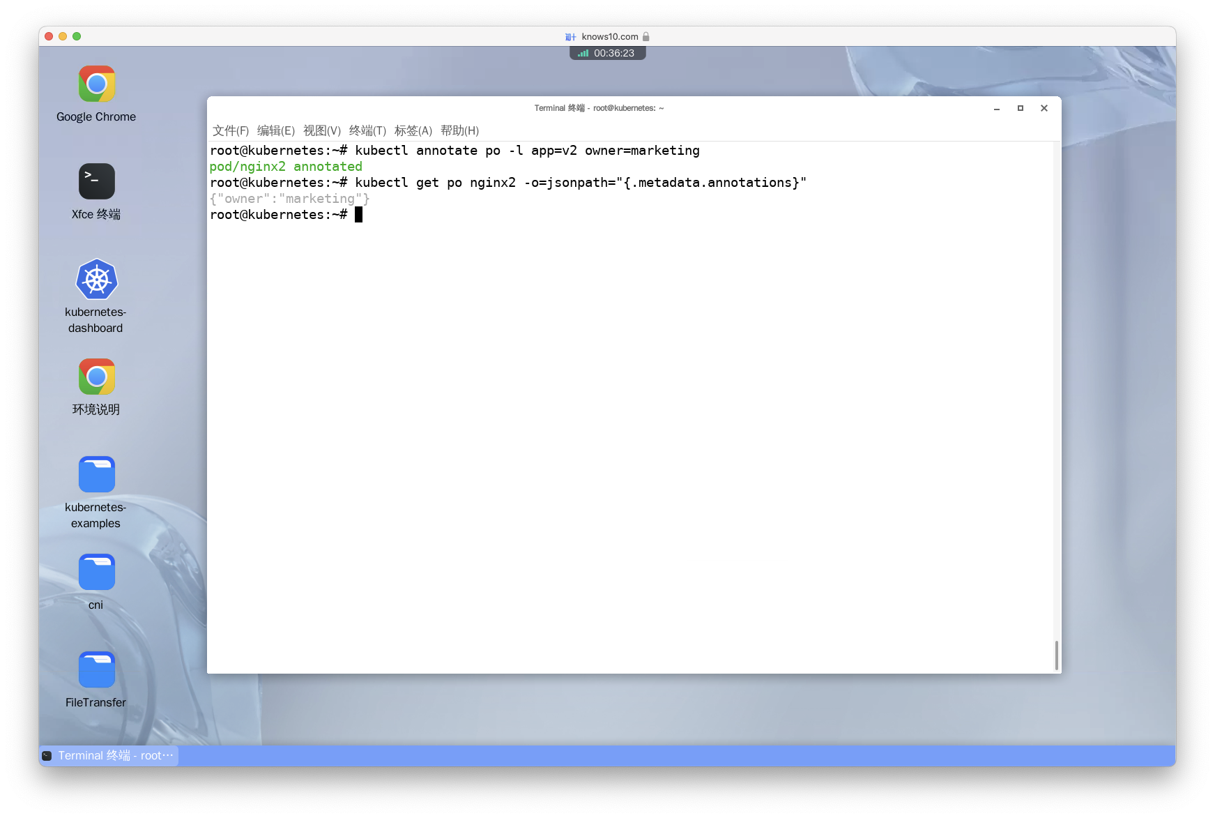 Add an annotation 'owner:marketing' to all pods having 'app=v2' label.