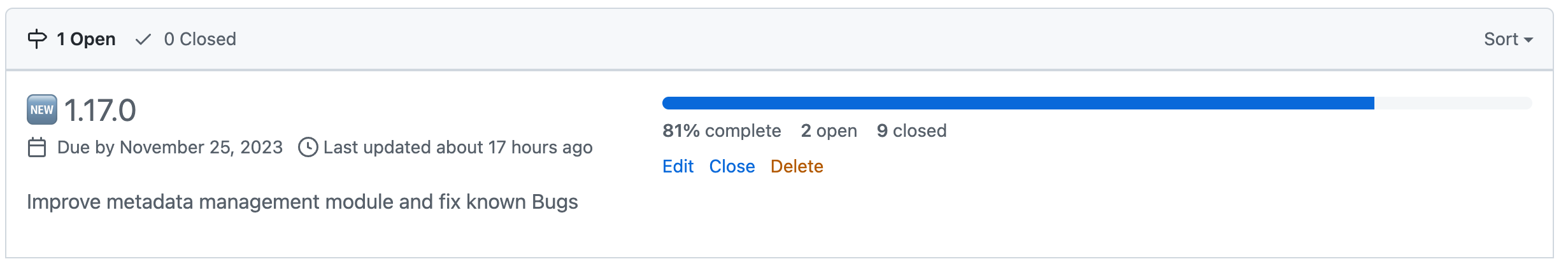[抢先看] 开源数据中台系统 DataCap 1.17.0 开发已经完成 81%