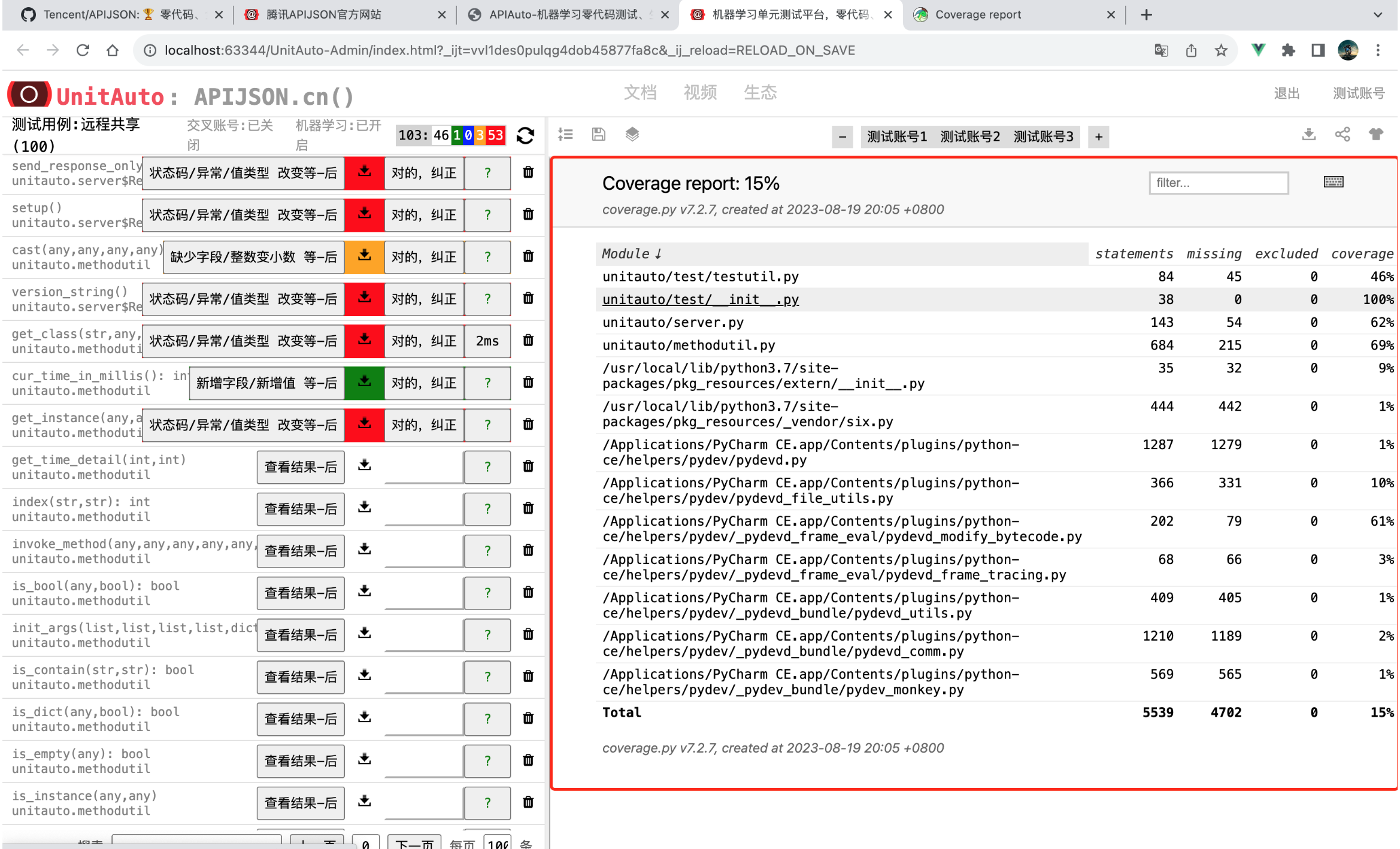 首个 Python 零代码单元测试 unitauto-py 1.1 发布，覆盖率统计报告