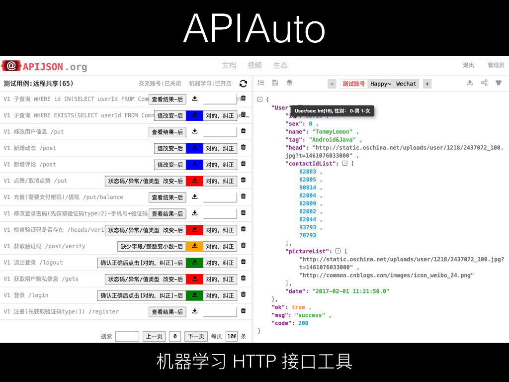 APIAuto 2.5.0 发布，机器学习接口工具•腾讯演讲