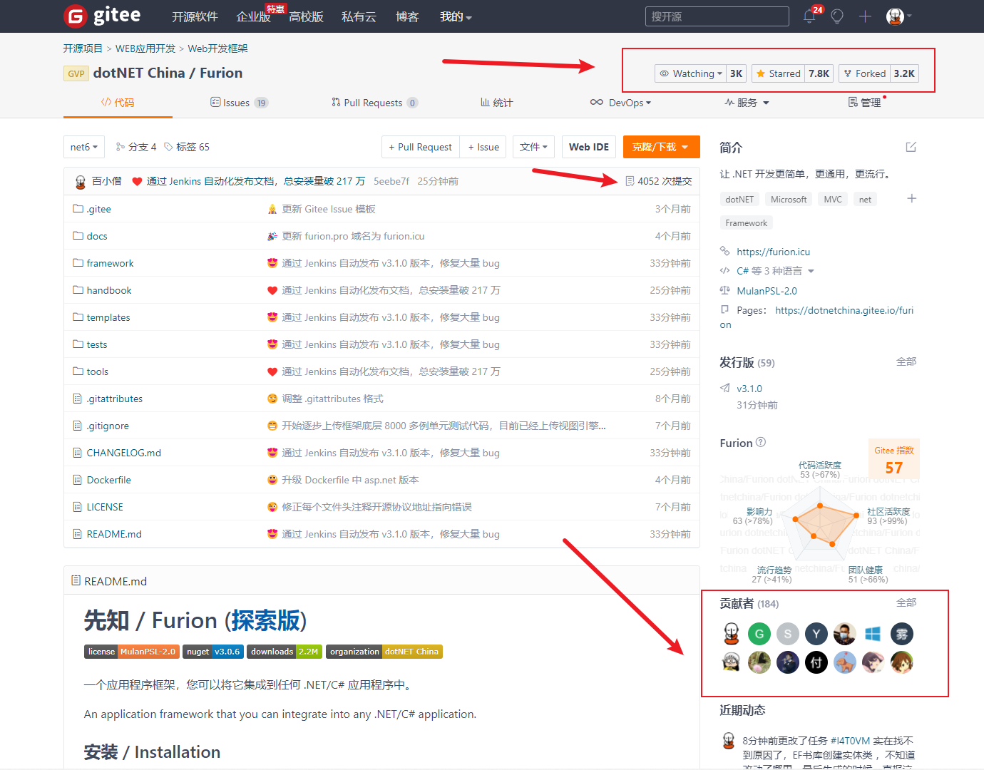 .NET6 框架 Furion v3.1.0 发布，安装量破 217万