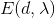 E(d,\lambda)