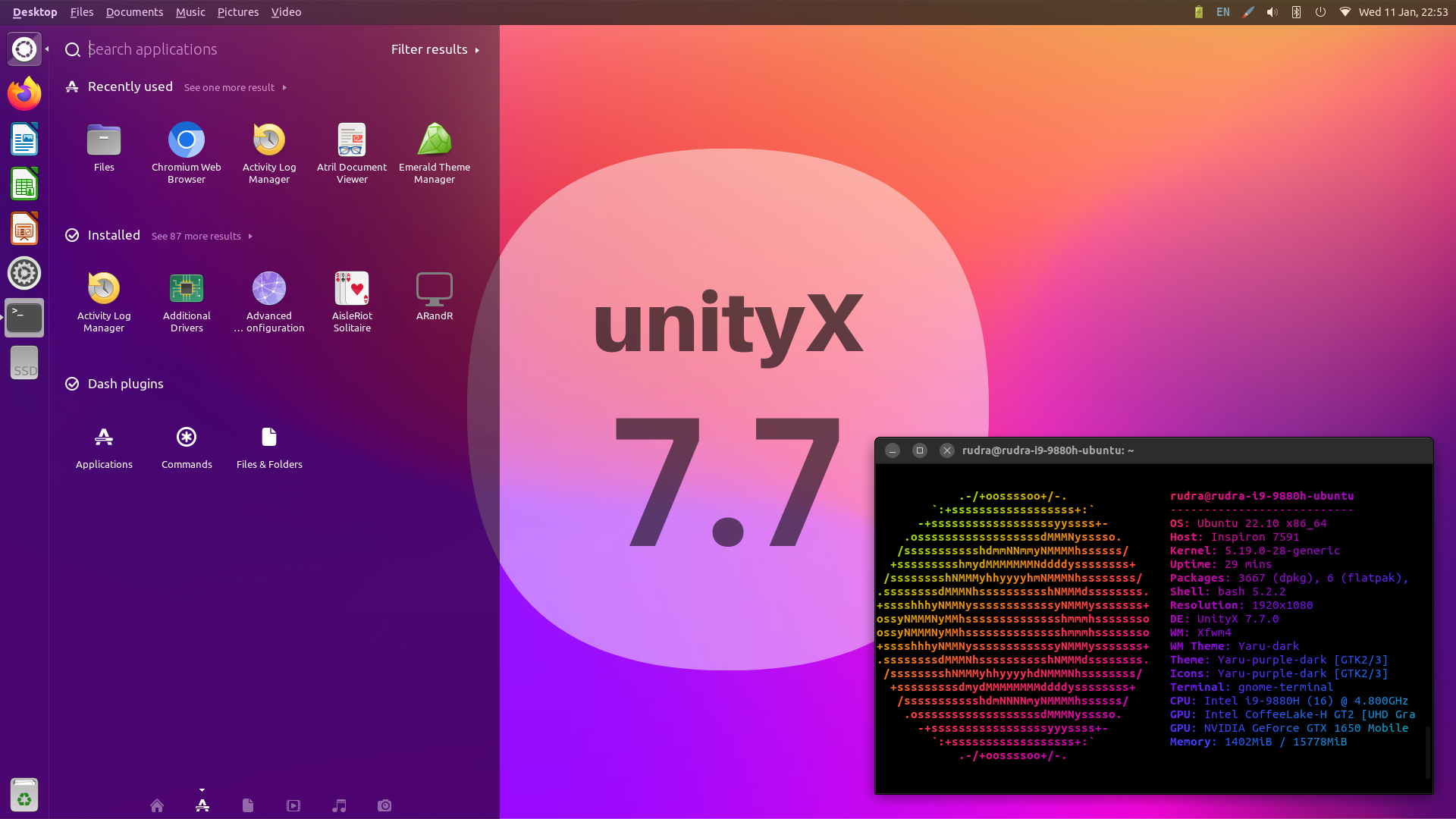 Unity 7.7 桌面环境提供新的 UnityX 风味版本：支持 Wayland