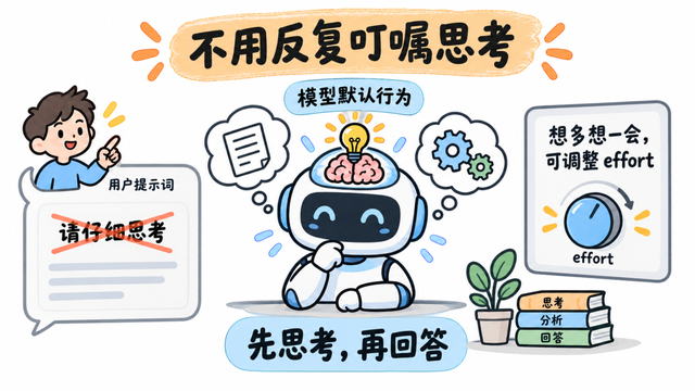 删除思考叮嘱,按需调整 effort