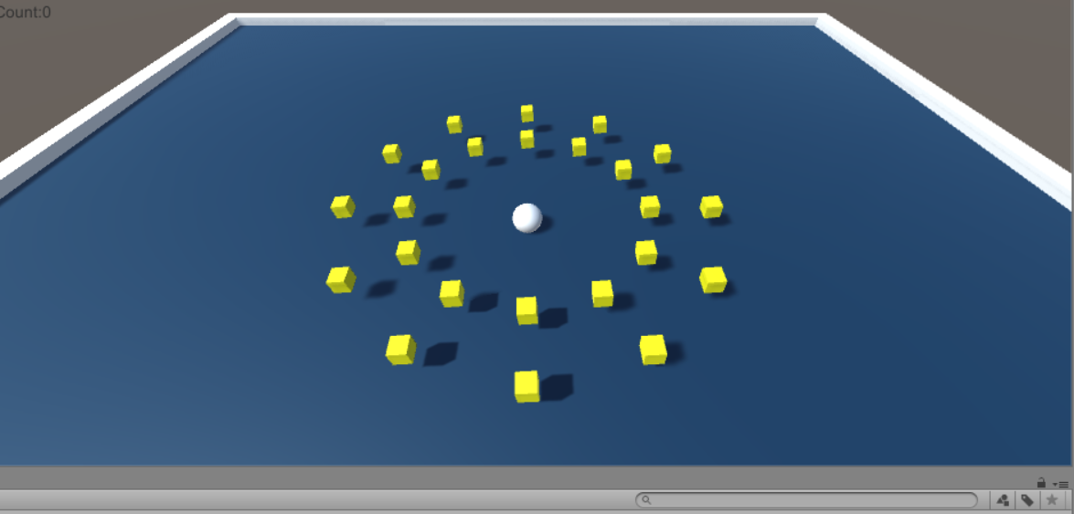 Unity环境下制作小球移动吞噬方块的小游戏 