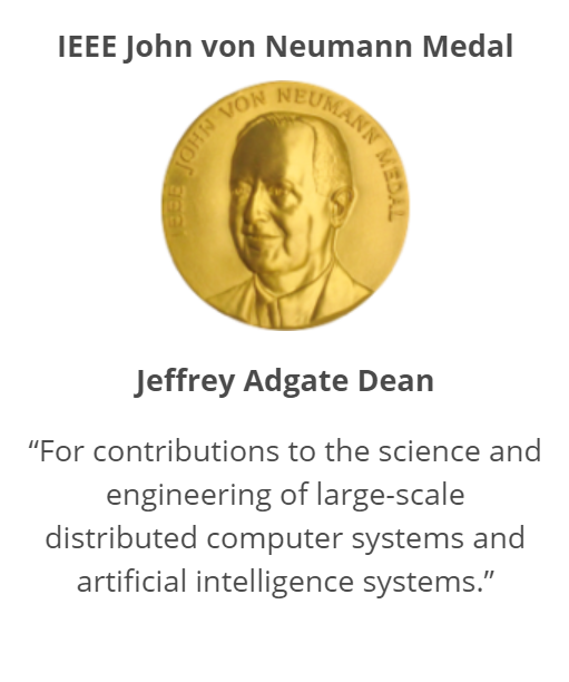 谷歌 AI 掌门人 Jeff Dean 获 IEEE 冯诺依曼奖