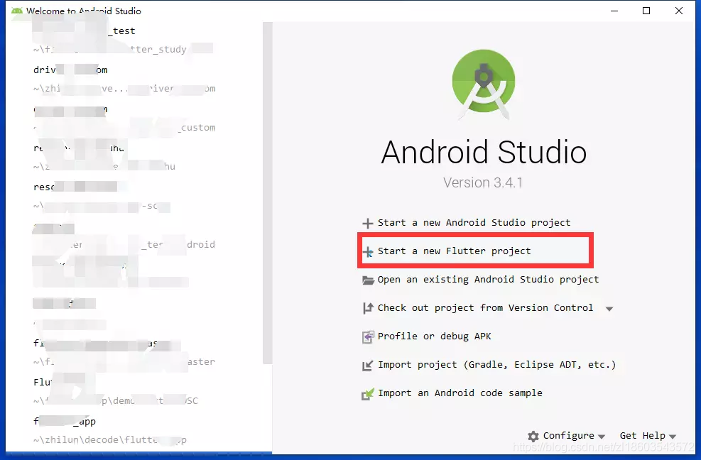 Flutter 使用Android Studio 创建第一个应用 
