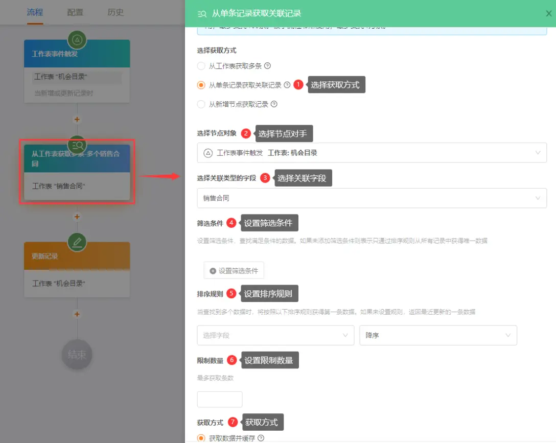 【敲敲云】免费的零代码产品，流程节点 — 获取多条记录实战(图3)
