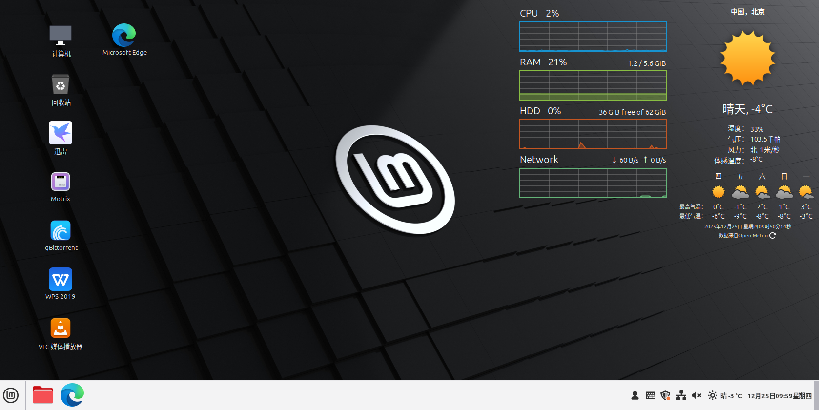 Linux Mint 22.2 Cinnamon推荐安装的两个桌面小工具 - OSCHINA - 中文开源技术交流社区