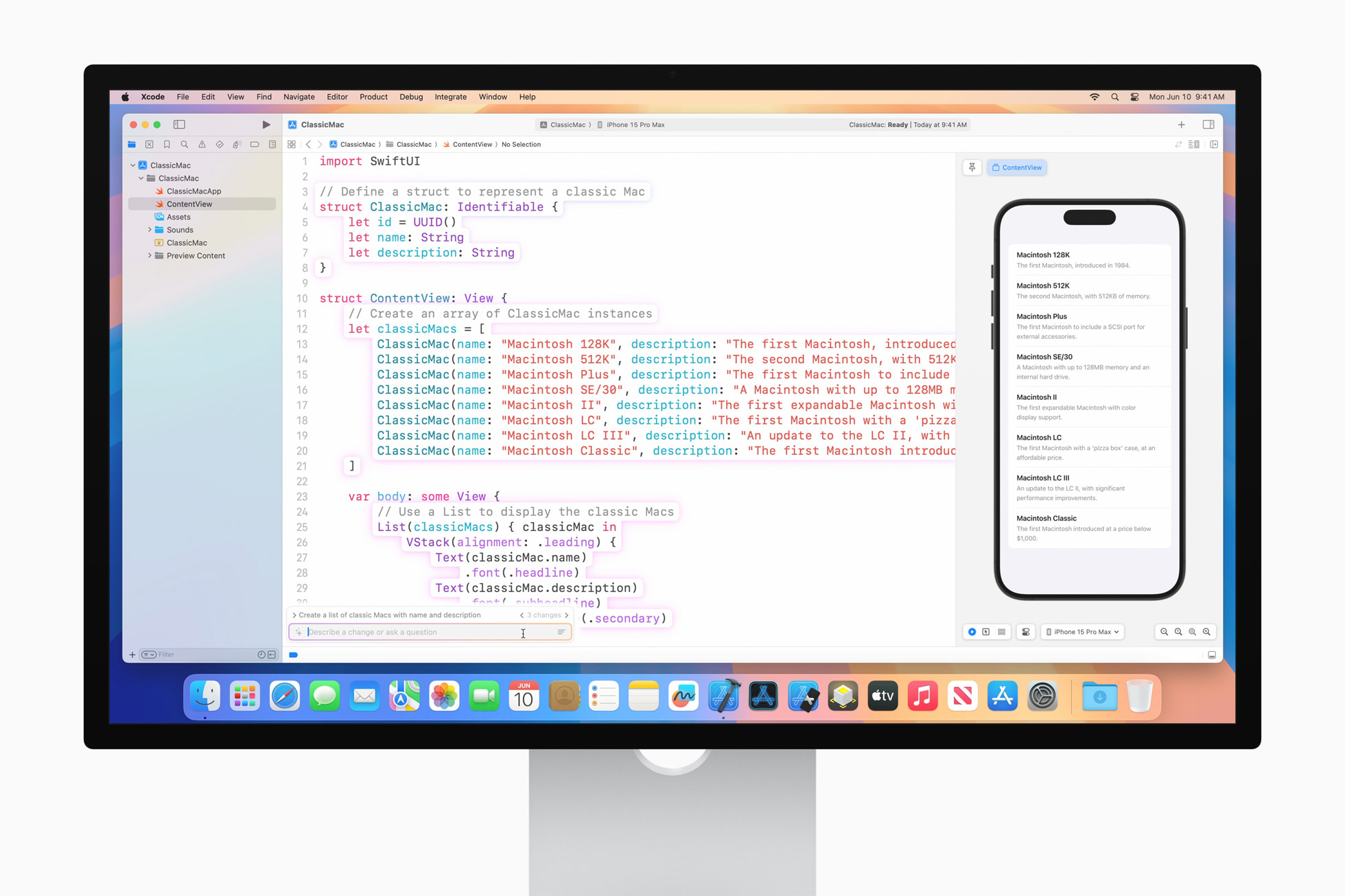 Xcode 16 引入 AI 编程助手 Swift Assist、集成全新预测性代码补齐引擎插图