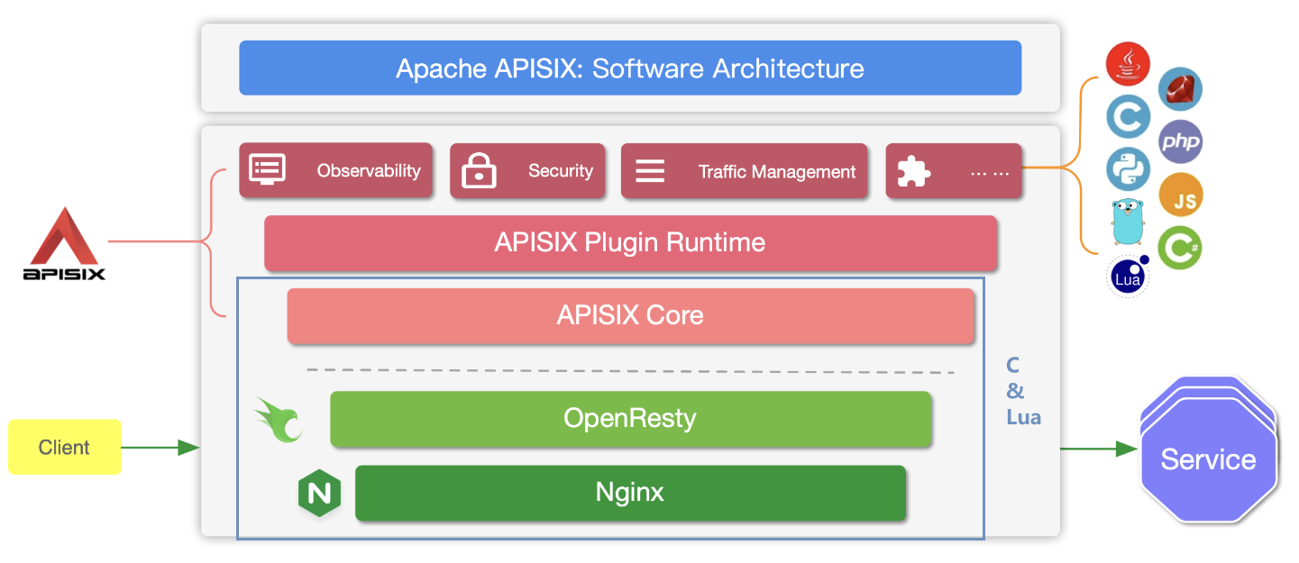 Apache APISIX 就是一個在底層同時使用 Lua 和 C 的極佳例子。