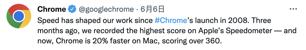 Chrome 仍是 Mac 上最快的浏览器，基准测试再提升 20%