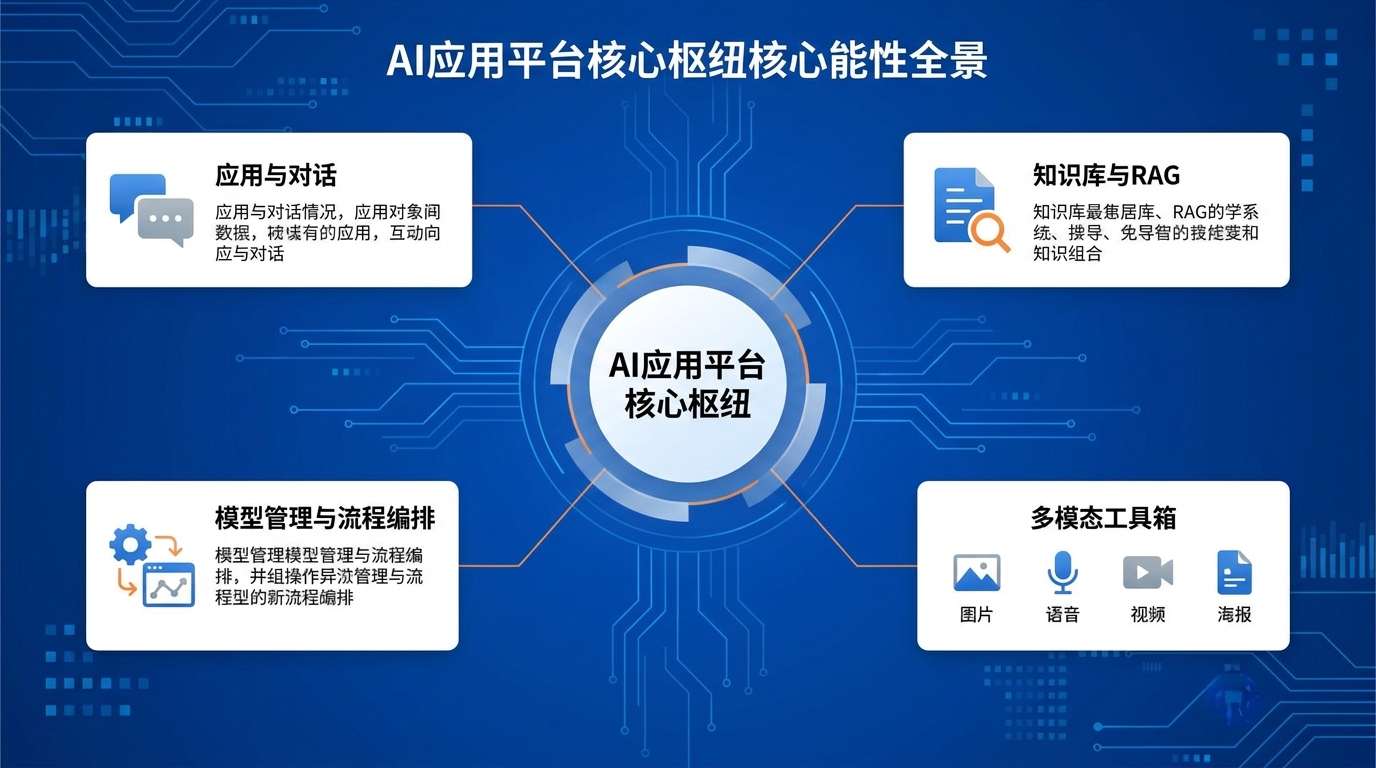 JEECG AI应用平台核心能力全景:应用对话、知识库RAG、模型编排、多模态工具箱