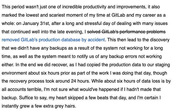 当事人复盘 GitLab 史上最严重的数据库故障
