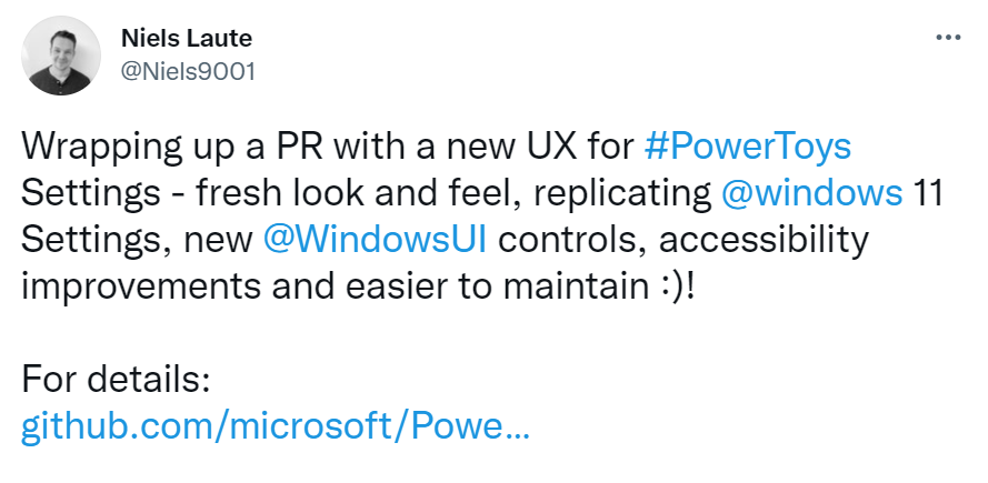 PowerToys 获全新外观设计，以契合 Windows 11 风格