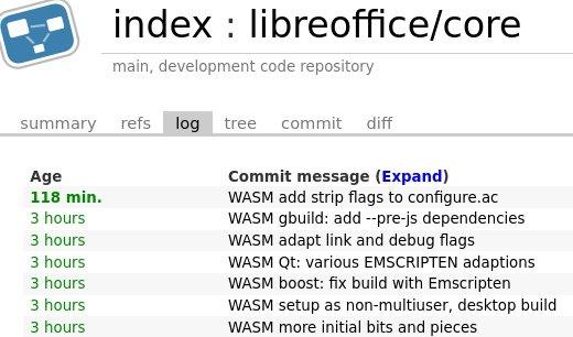 LibreOffice 编译到 WebAssembly 的新进展