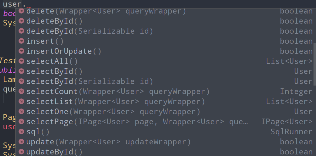 Mybatis Plus的ActiveRecord模式方法