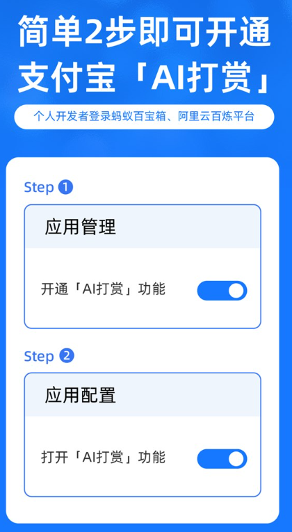 支付宝为 AI 开发者提供国内首个“AI 打赏”服务
