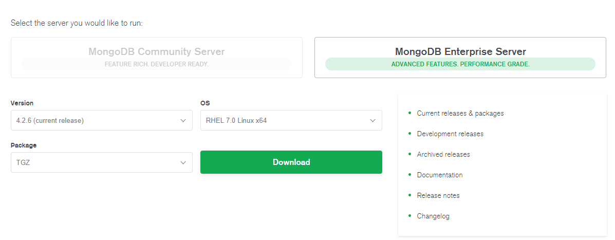 MongoDB 安装及文档的基本操作 