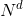 N^d