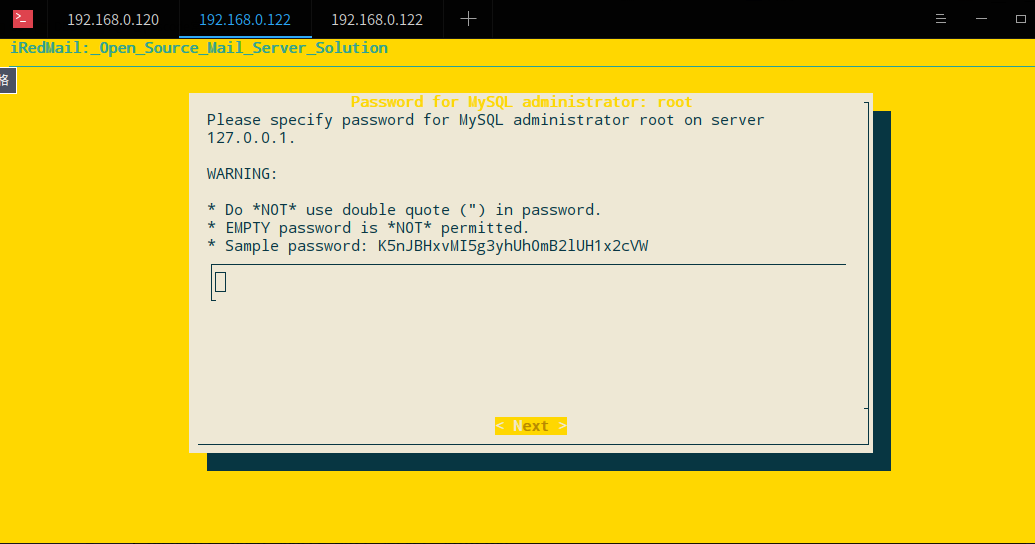 设置数据库密码 设置数据库密码
