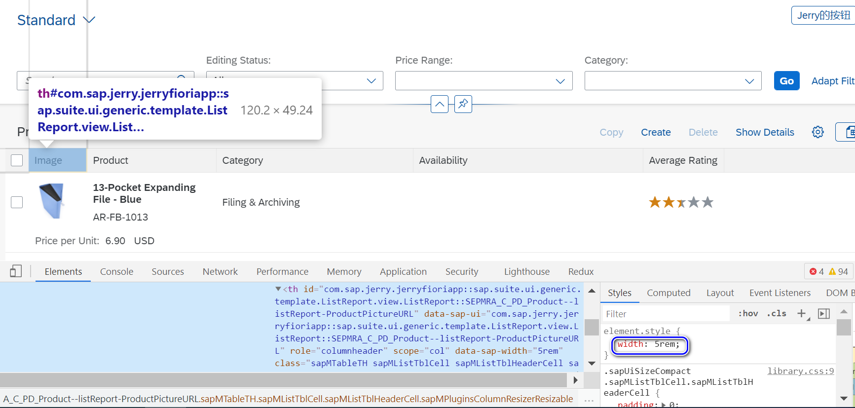 SAP Fiori Elements List Report Smart Table 列项目宽度计算的奥妙 - JerryWang_汪子熙的 ...