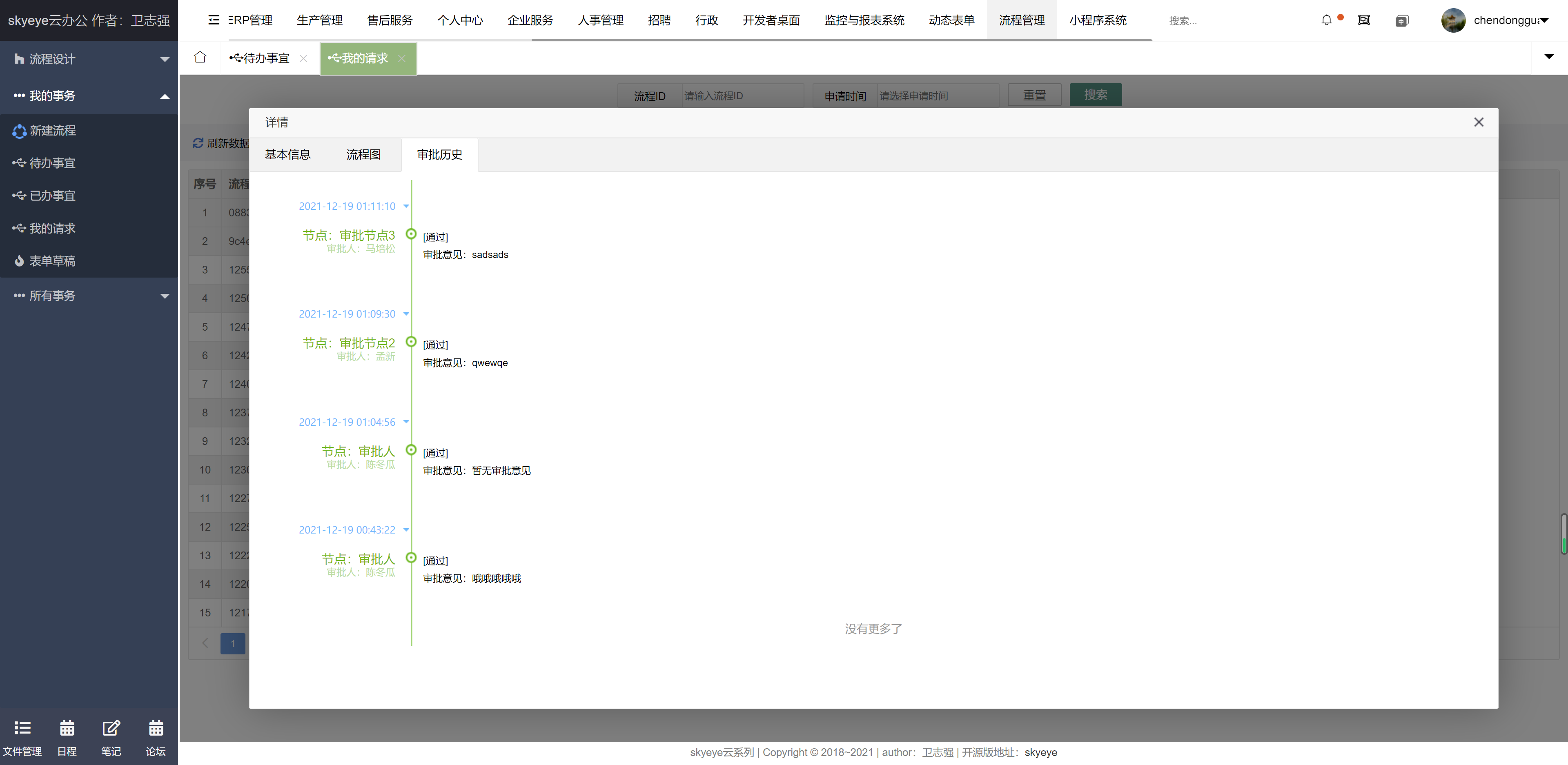 云办公系统 skyeye v3.7.0 发布，工作流升级