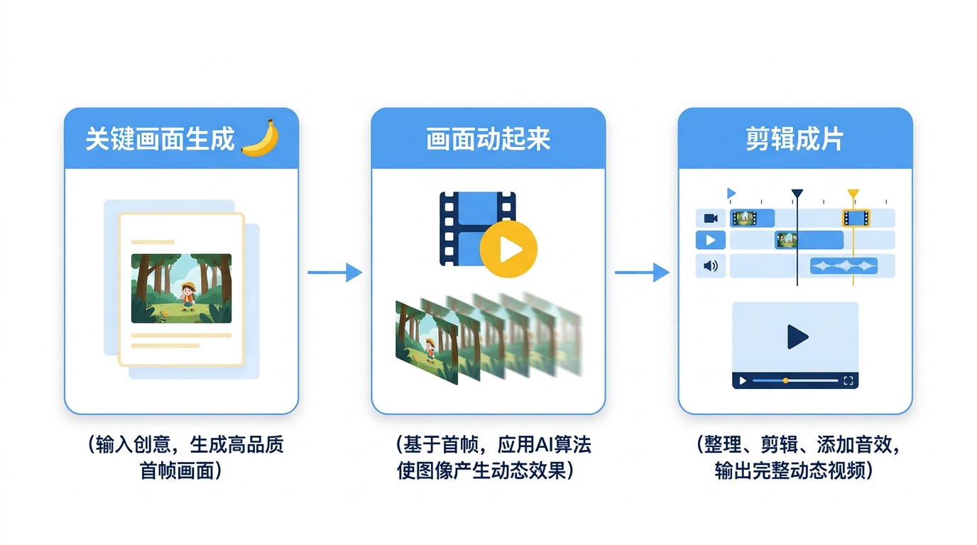 从关键画面到成片的流程