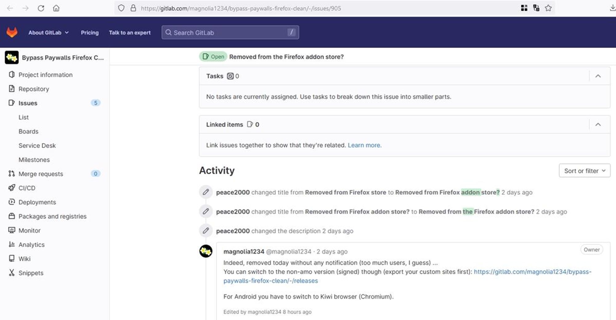侵犯版权，Mozilla 下架热门扩展程序