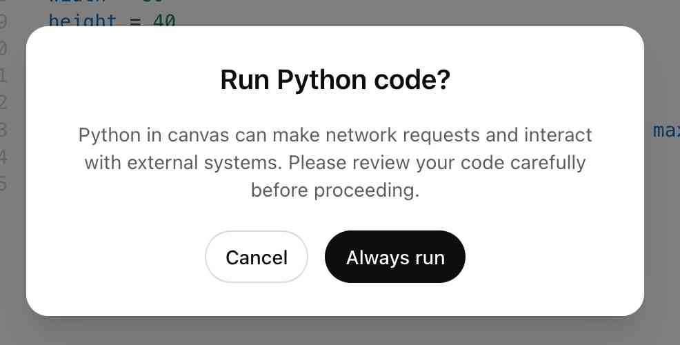 ChatGPT Canvas 基于 Pyodide 运行 Python，支持发起 API 请求插图