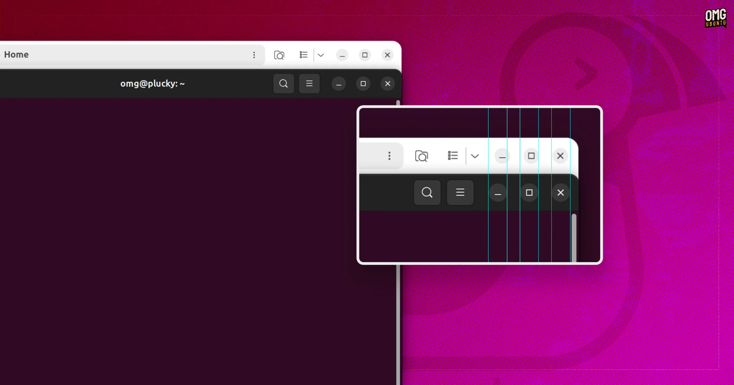 Ubuntu 25.04 存在窗口按钮尺寸大小不一致的怪异 bug