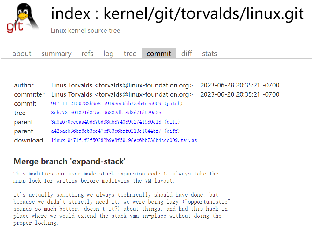 Linus Torvalds 动手改进 Linux 用户模式堆栈扩展