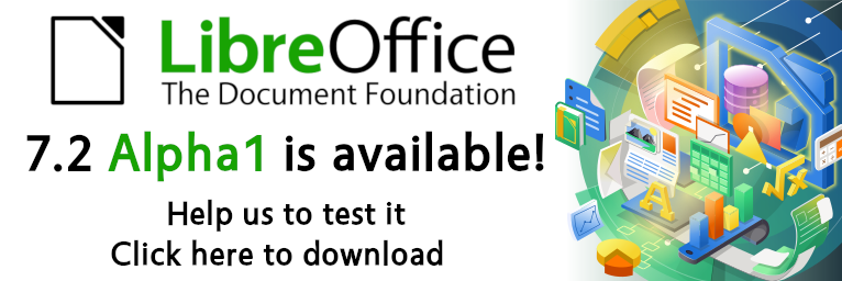 LibreOffice 7.2 Alpha 1 发布，开源办公套件