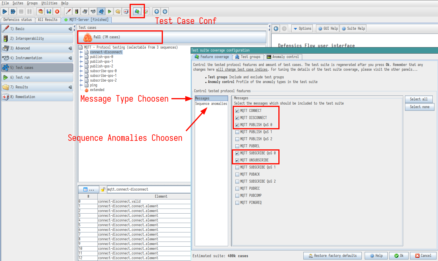 Test Case Chosen