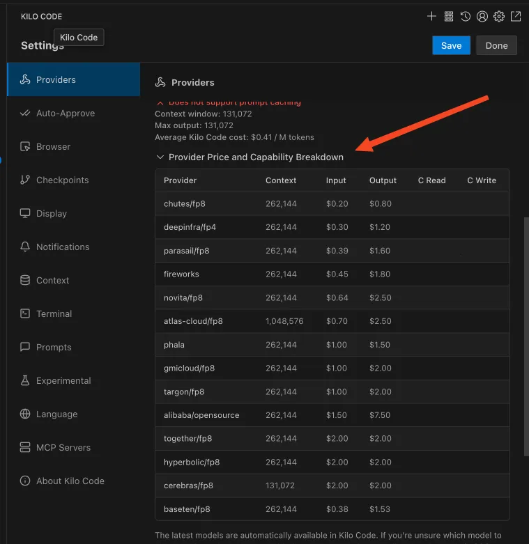 Kilo Code 新增基于用量的价格估算，支持 Qwen Code