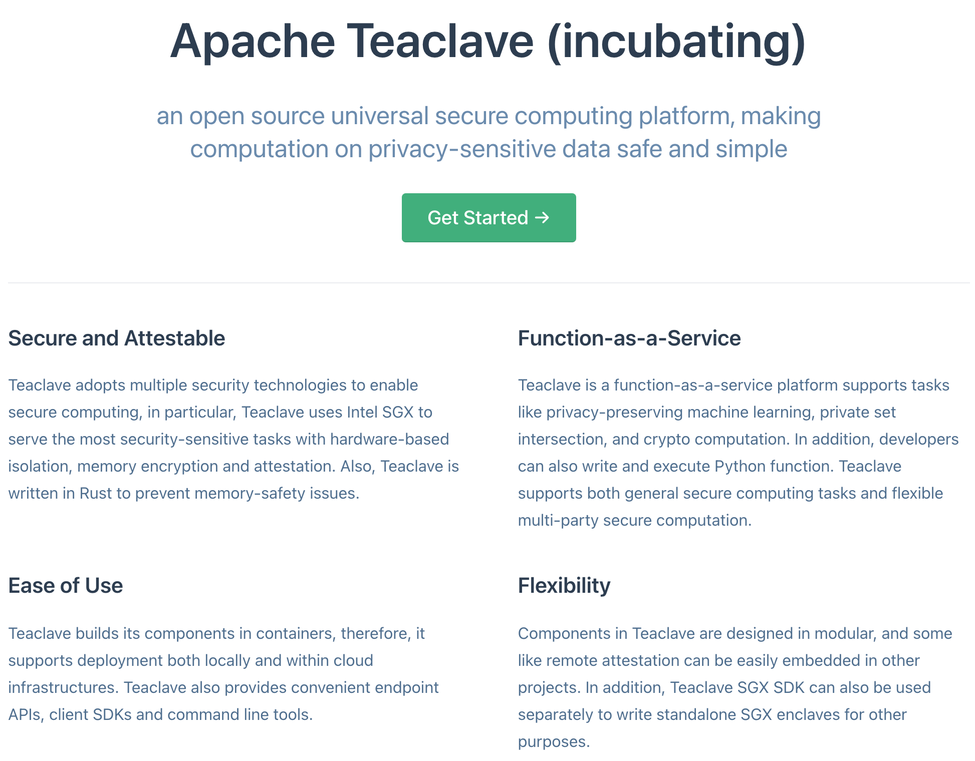 Teaclave 安全计算开源生态 - 由 Teaclave 驱动的开源项目一览